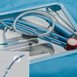 Набор интродьюсеров для чрескожной трахеостомии Ciaglia Blue Rhino® с чрескожной трахеостомической трубкой Shiley®
